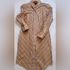 Moda International Women Stripe Dress. Size 8